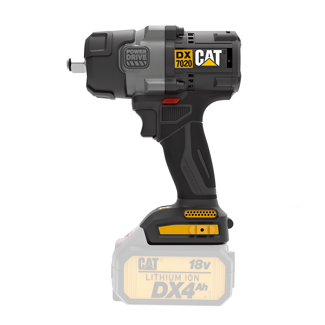 Cat® DX7020B 18V Brushless 1/2" Drive Mid-Torque Impact Wrench - Skin Only