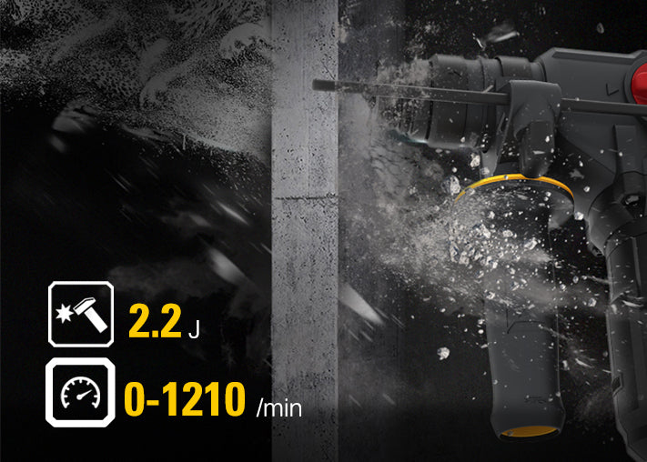 DX212B4K 18V Brushless SDS Rotary Hammer - 26mm, 2.2J Kit