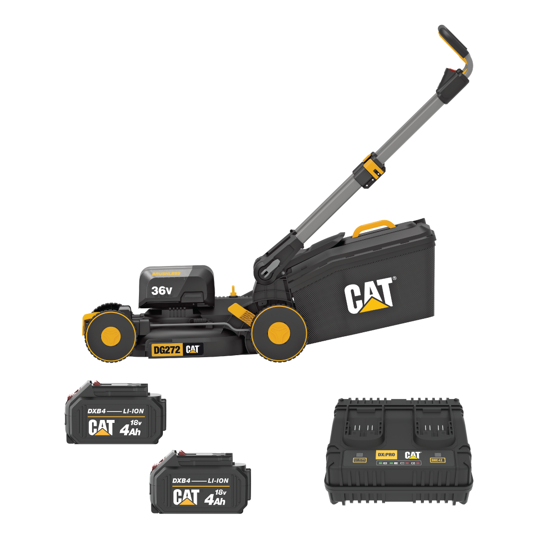 Cat® DG272 2x18V Brushless 410mm Lawn Mower Kit
