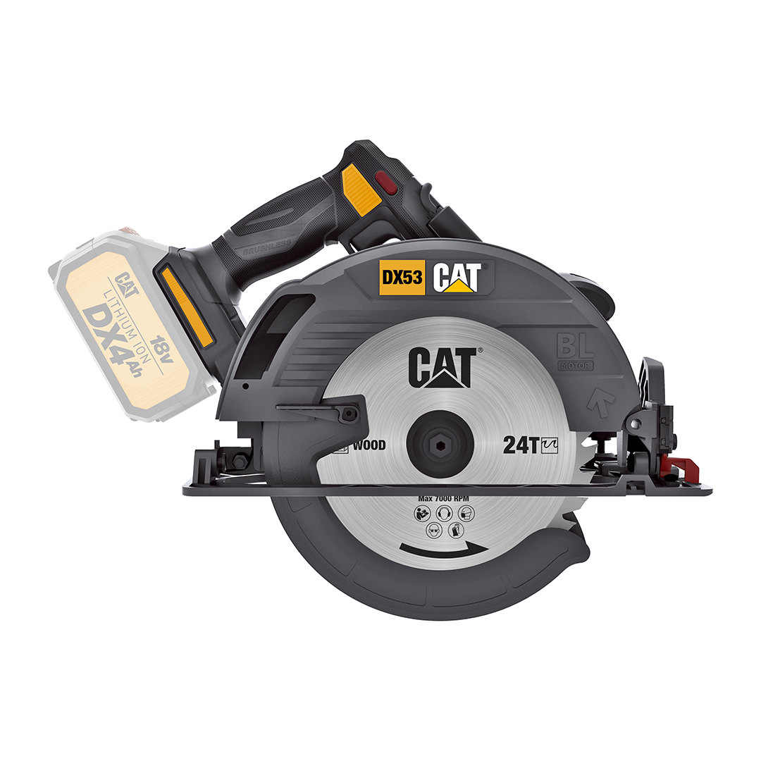 Cat® DX53B 18V Brushless 184mm Circular Saw - Skin Only
