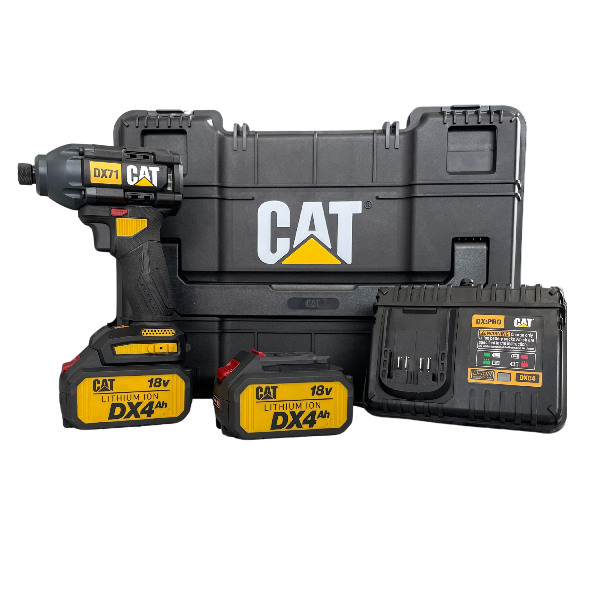 DX712B4K 18V Brushless Impact Driver - 215Nm, 3 Speed Kit